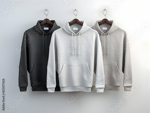 Premium Hoodie mockup, fashionable hoodie on hanger, Clothing mockup, apparel hoodie mockup