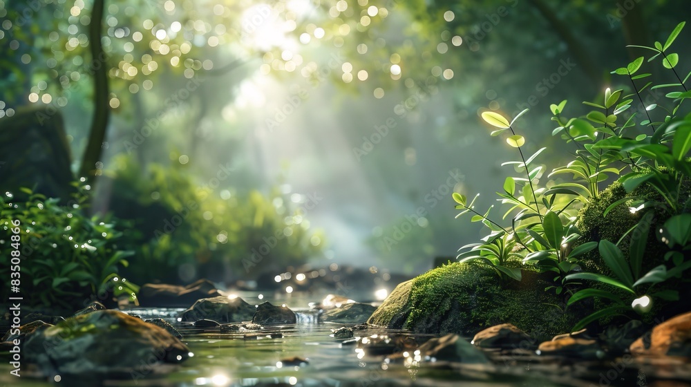 Fototapeta premium Beautiful nature backdrop for product design and presentation