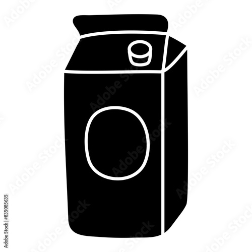 A unique design icon of milk pack 

