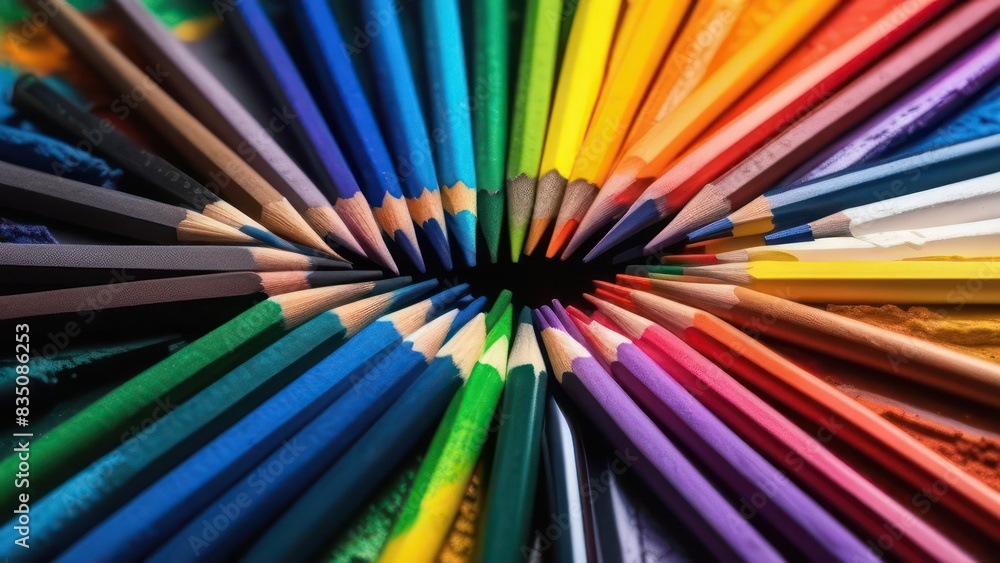 Photo grunge hand drawn colorful scribble wax pastel, rainbow crayon Photo grunge hand drawn colorful scribble wax pastel, rainbow crayon