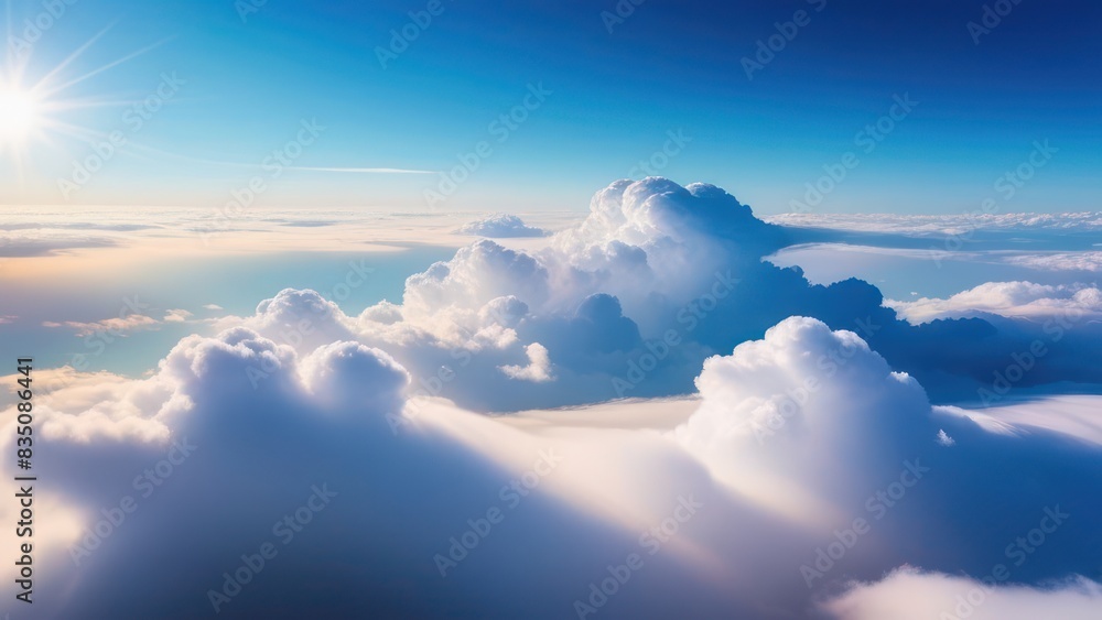 Fototapeta premium color image in the form of clouds in light colors 