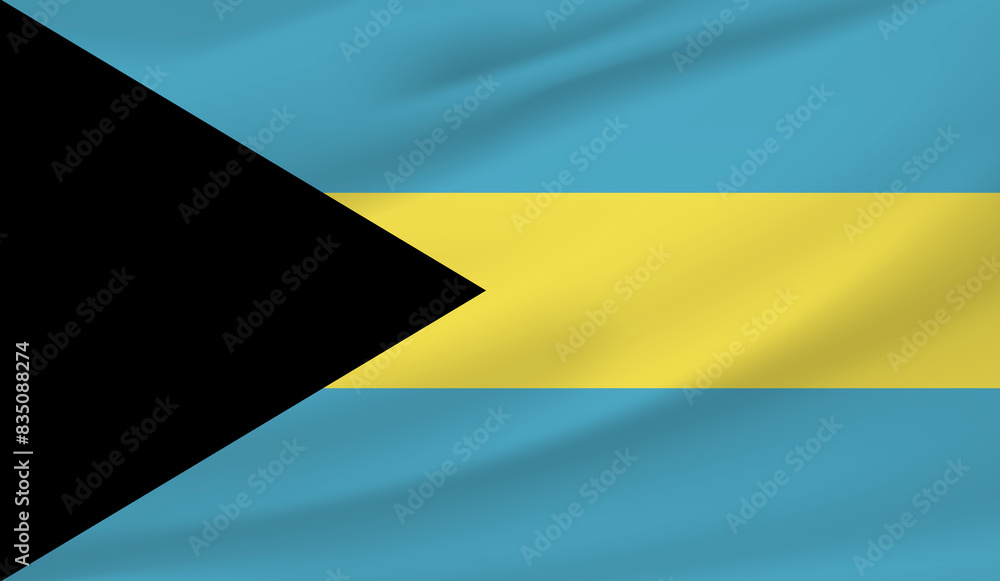 Bahamas National Flag Photo waving 3d Bahamas National Flag Photo waving 3d