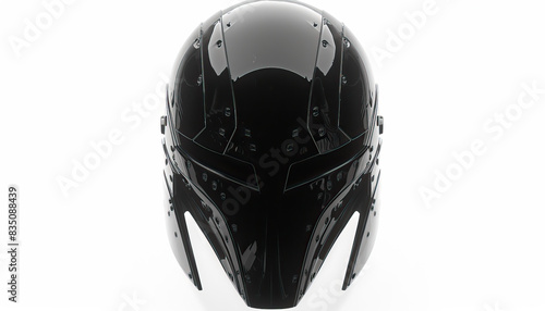 Hun warrior helmet illustration, modern graphic design, isolated, copy and text space, close-up, macro, white background, black and white. Hun template, banner, background, wallpaper, backdrop photo