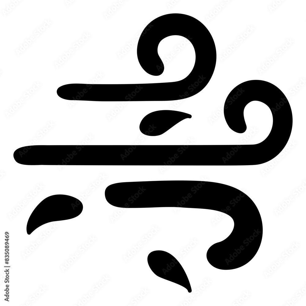 A unique design icon of wind
A unique design icon of wind