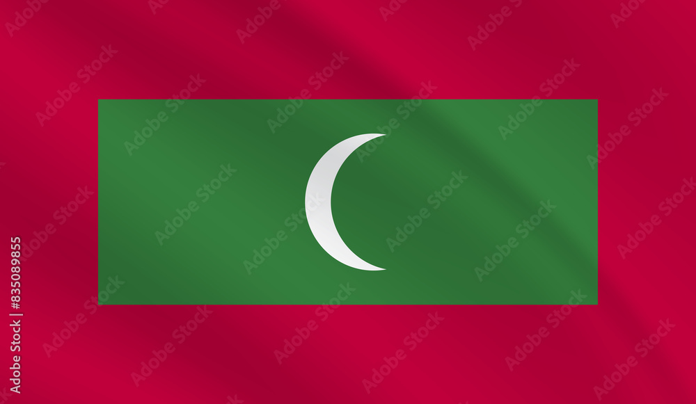 Maldives National Flag Photo 4k Maldives Flag waving 3d Maldives National Flag Photo 4k Maldives Flag waving 3d