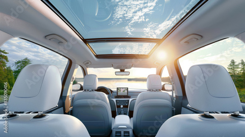 Panoramic Sunroof Design Enhancing Car Interior Ambiance