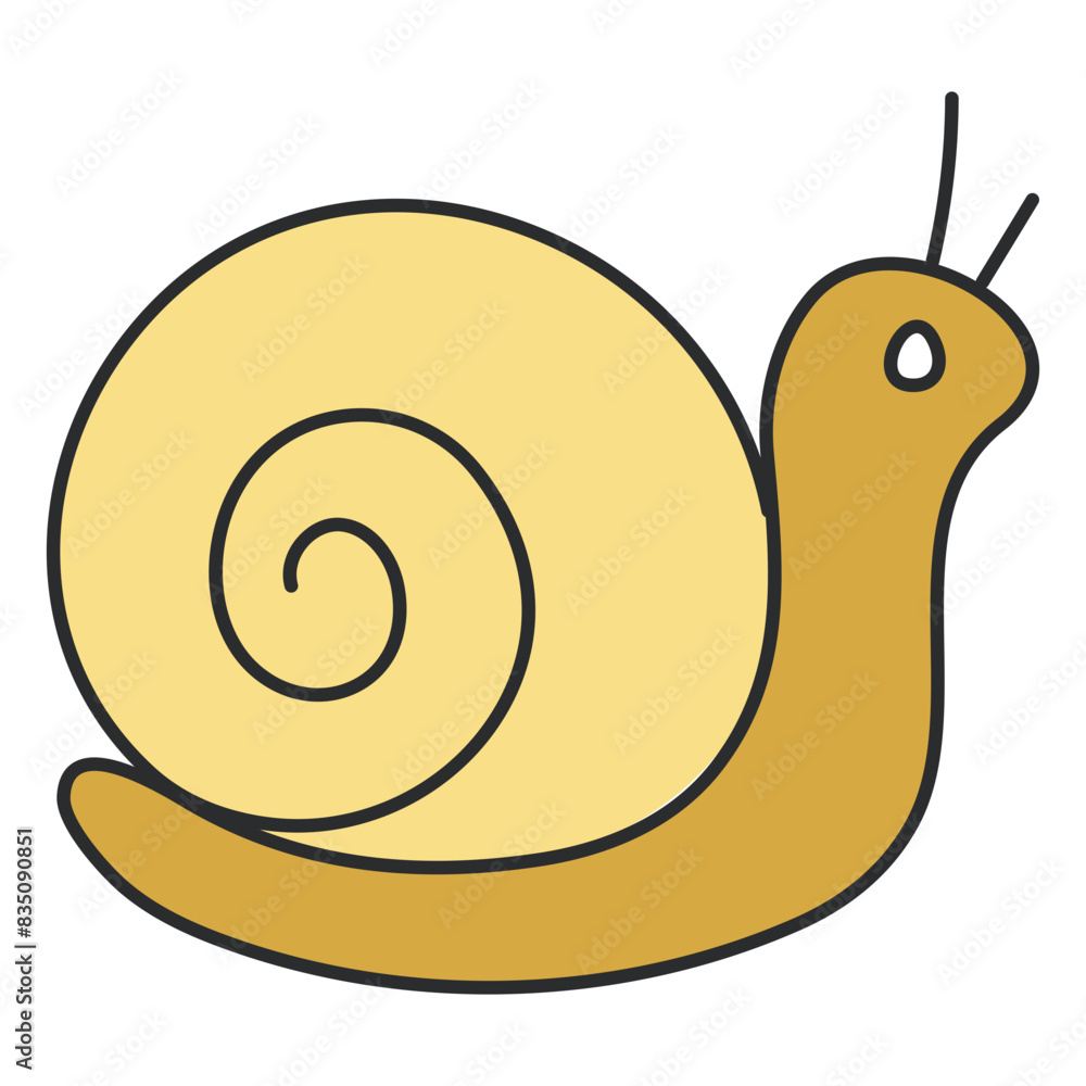 An icon design of snail animal
An icon design of snail animal