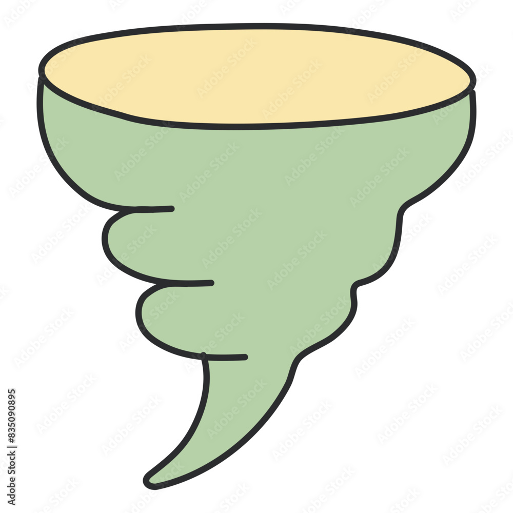 A flat design icon of typhoon
A flat design icon of typhoon