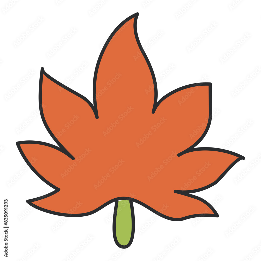Editable design icon of maple leaf
Editable design icon of maple leaf