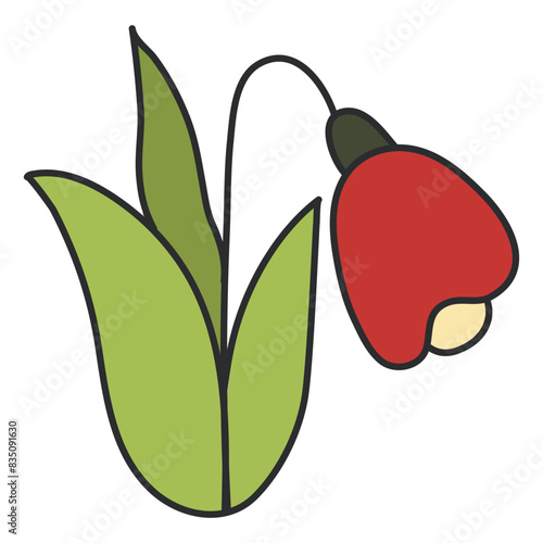 Creative design icon of bluebell flower

