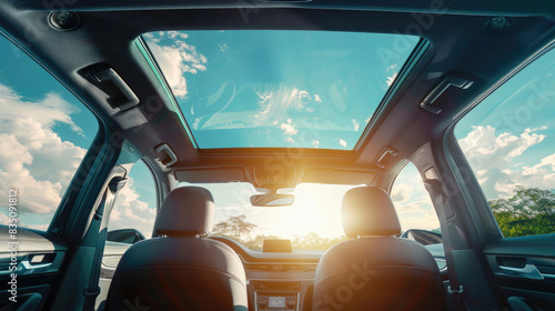 Panoramic Sunroof Design Enhancing Car Interior Ambiance