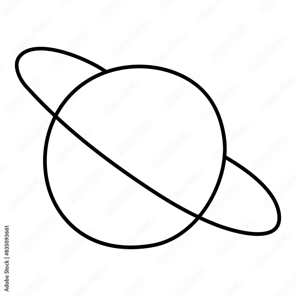 Editable design icon of revolving planet
Editable design icon of revolving planet