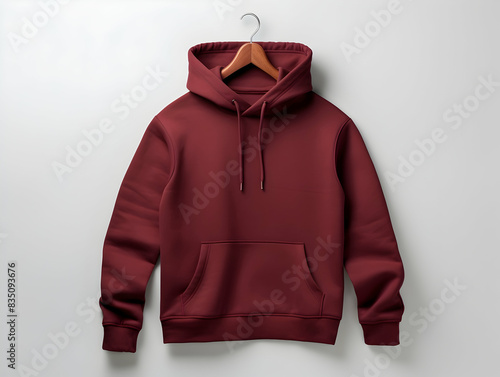 Premium Hoodie mockup, fashionable hoodie on hanger, Clothing mockup, apparel hoodie mockup © Akilmazumder