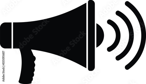 Megaphone icon, Voice speech icon, speaker sound symbol, loudspeaker sign, Speaker icon