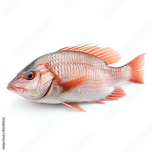 a fish with orange fins