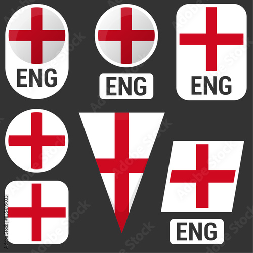 England flag set
