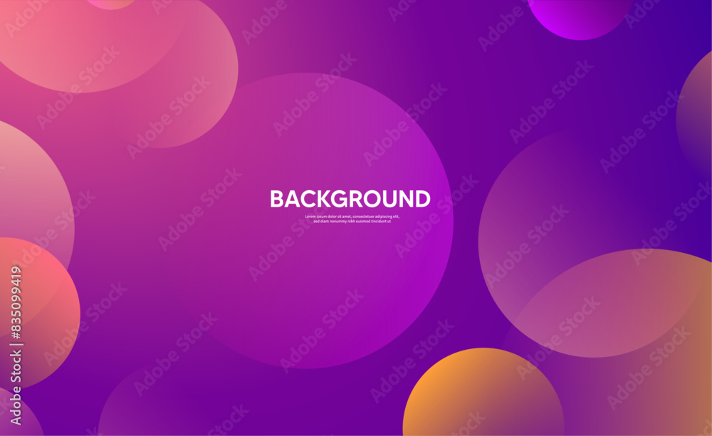 Abstract background with circles, Purple background Abstract background with circles, Purple background