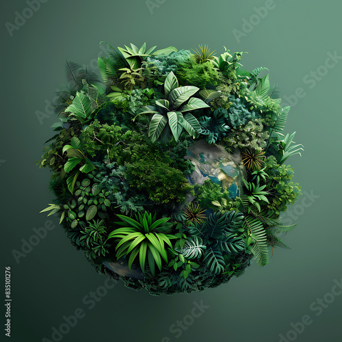 Green world, the power of various plants on the earth's surface