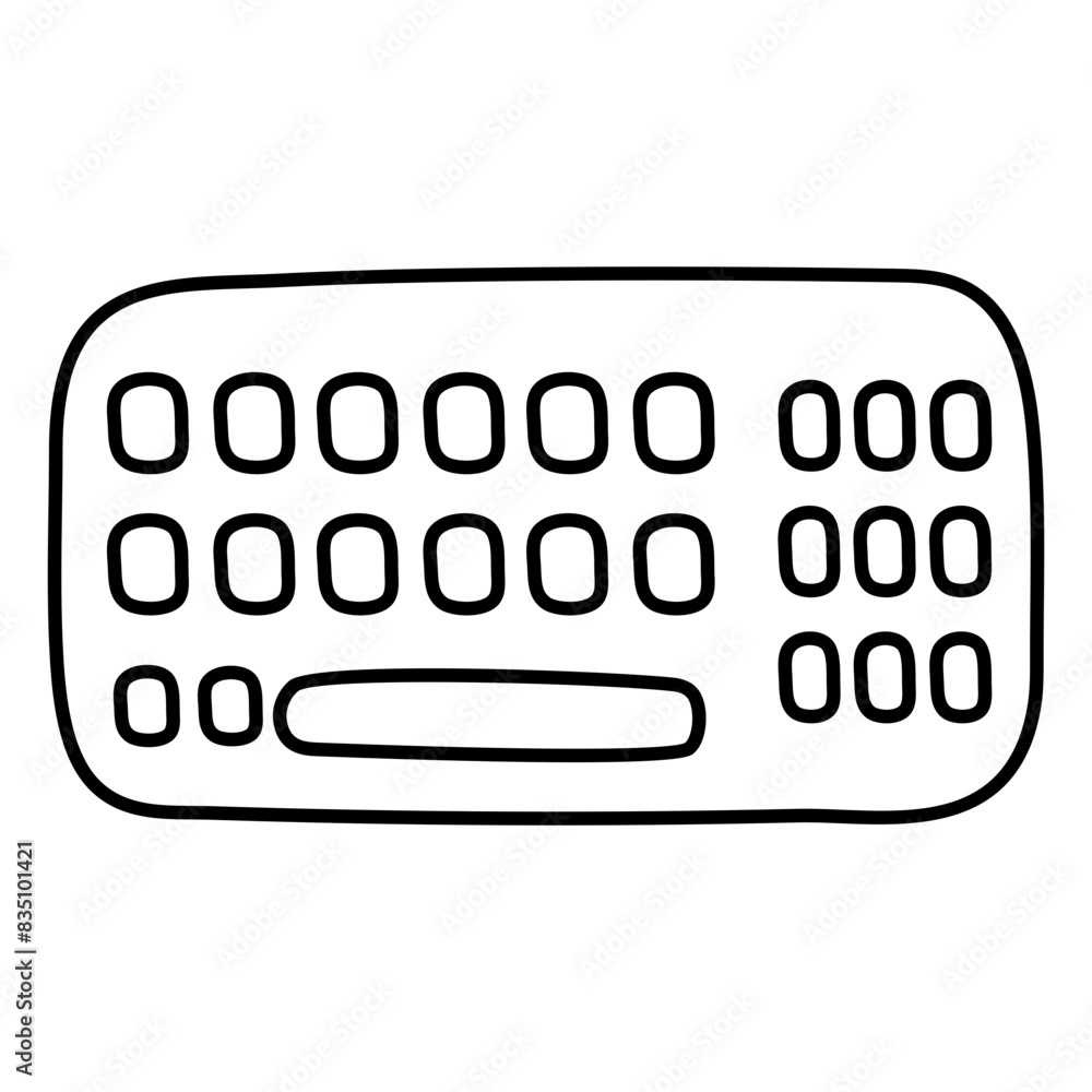 Editable design icon of keyboard
Editable design icon of keyboard