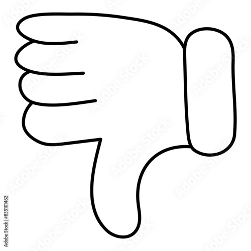 Negative feedback icon, editable vector 

