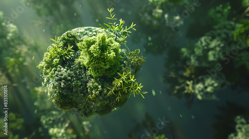 Green world, the power of various plants on the earth's surface