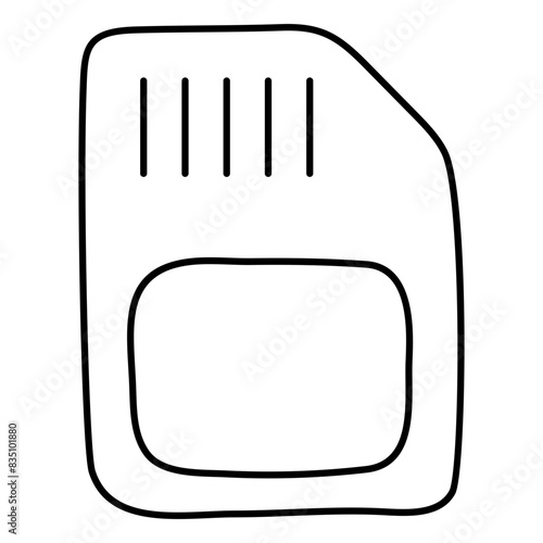 A creative design icon of mobile sim 

