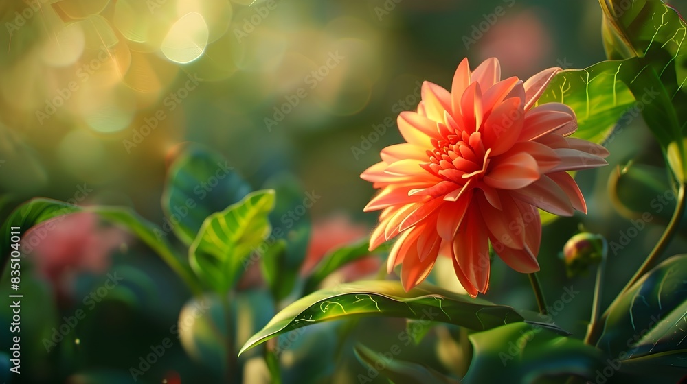 Vibrant Blooming Flower in Garden Captured with Detail Vibrant Blooming Flower in Garden Captured with Detail