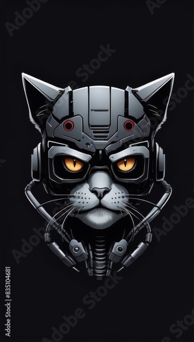 “Binary Whiskers: The Techno-Cat Sentinel”