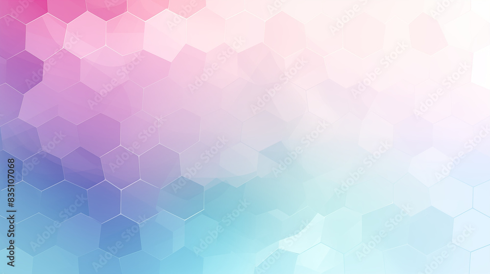 Obraz premium Geometric Abstract Image Pattern Background, Hexagonal Shapes in Pastel Colors, Wallpaper, Background, Cell Phone Cover and Screen, Smartphone, Computer, Laptop, 16:9 Format - PNG