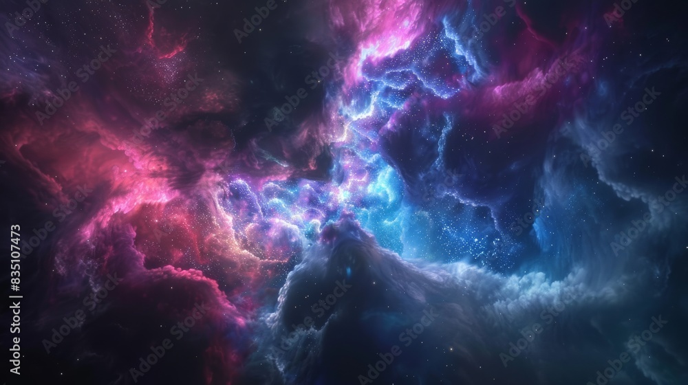 Colorful nebula in deep space Colorful nebula in deep space