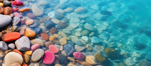 Vibrant saturated sea stone...