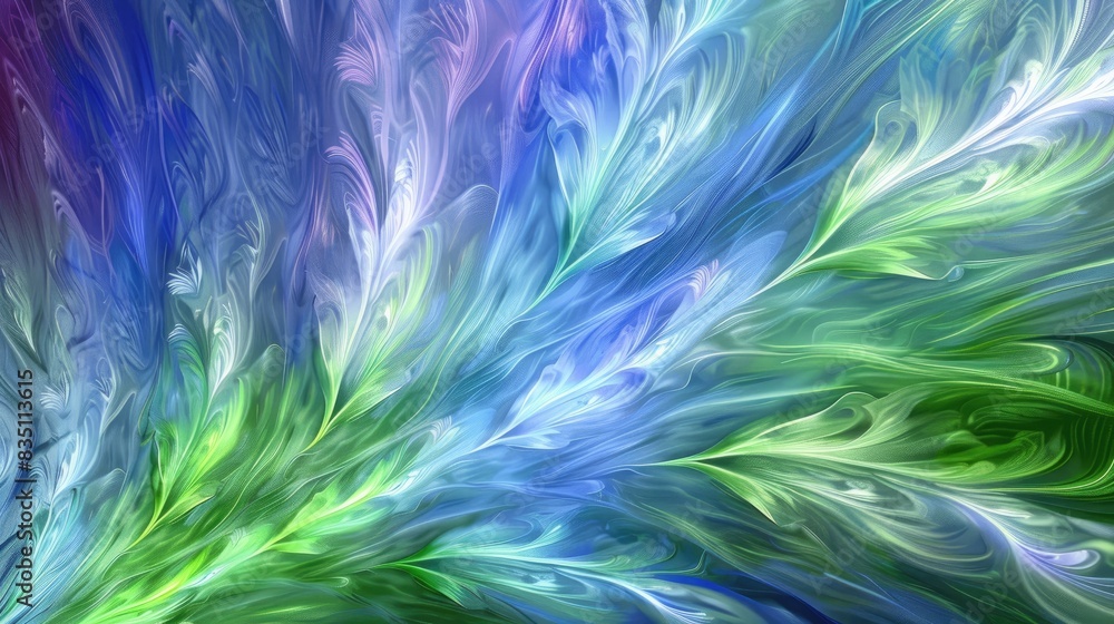 Abstract Blue and Green Swirls Abstract Blue and Green Swirls