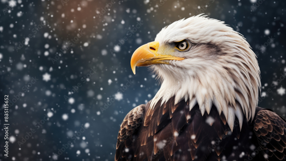Bald Eagle in Snowfall Bald Eagle in Snowfall