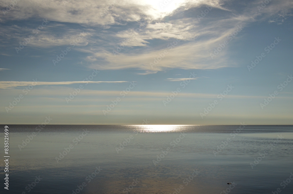 Lake Ladoga in morning.