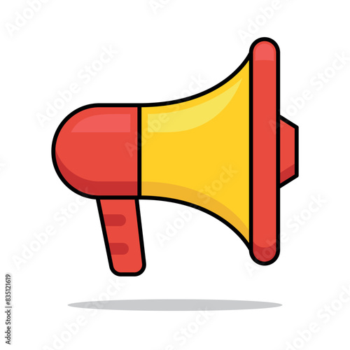 Marketing Megaphone Filled Outline Style