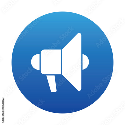 Marketing Megaphone Gradient Circle