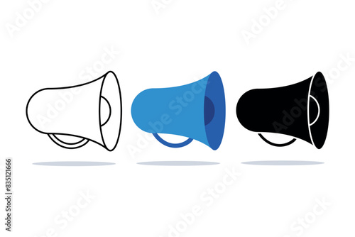 Megaphone Multiple Styles Set