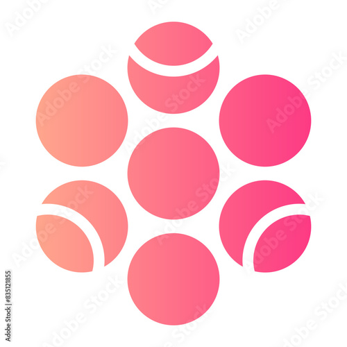 chocolate dragees gradient icon