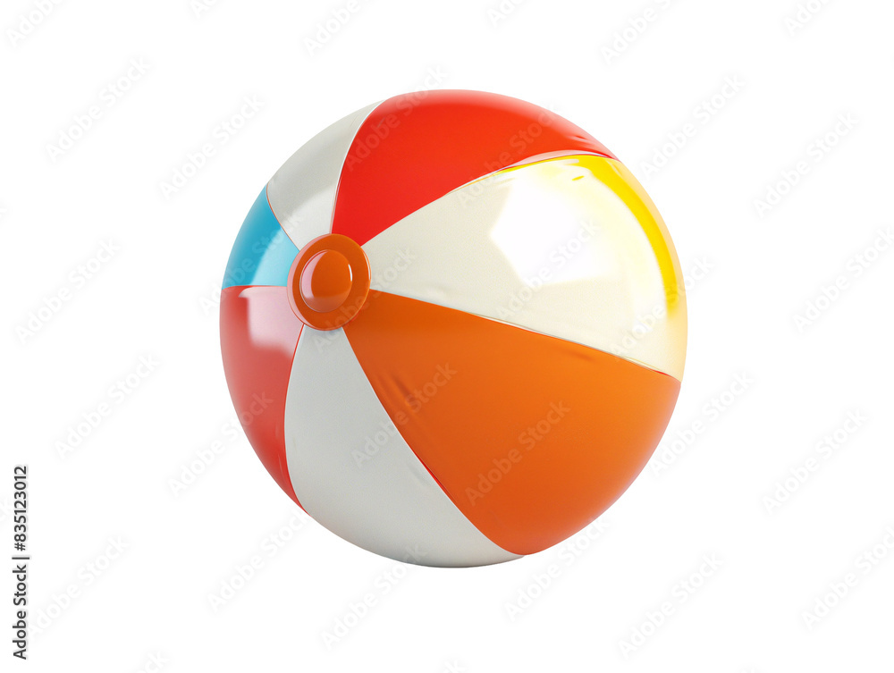 Beach ball isolated on white and transparent background Beach ball isolated on white and transparent background