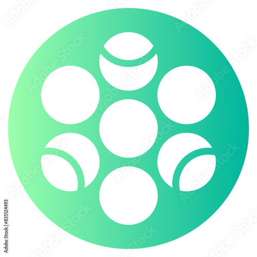 chocolate dragees gradient icon