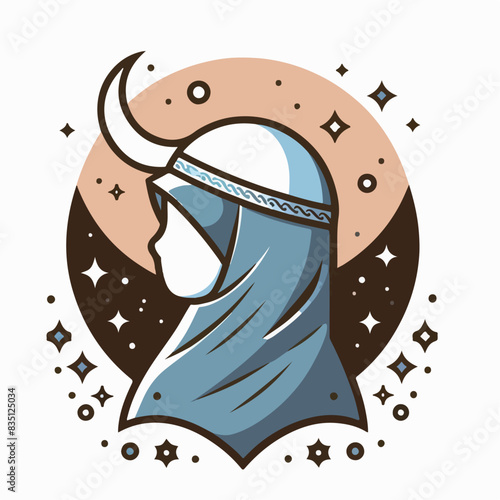 vector muslim hijab