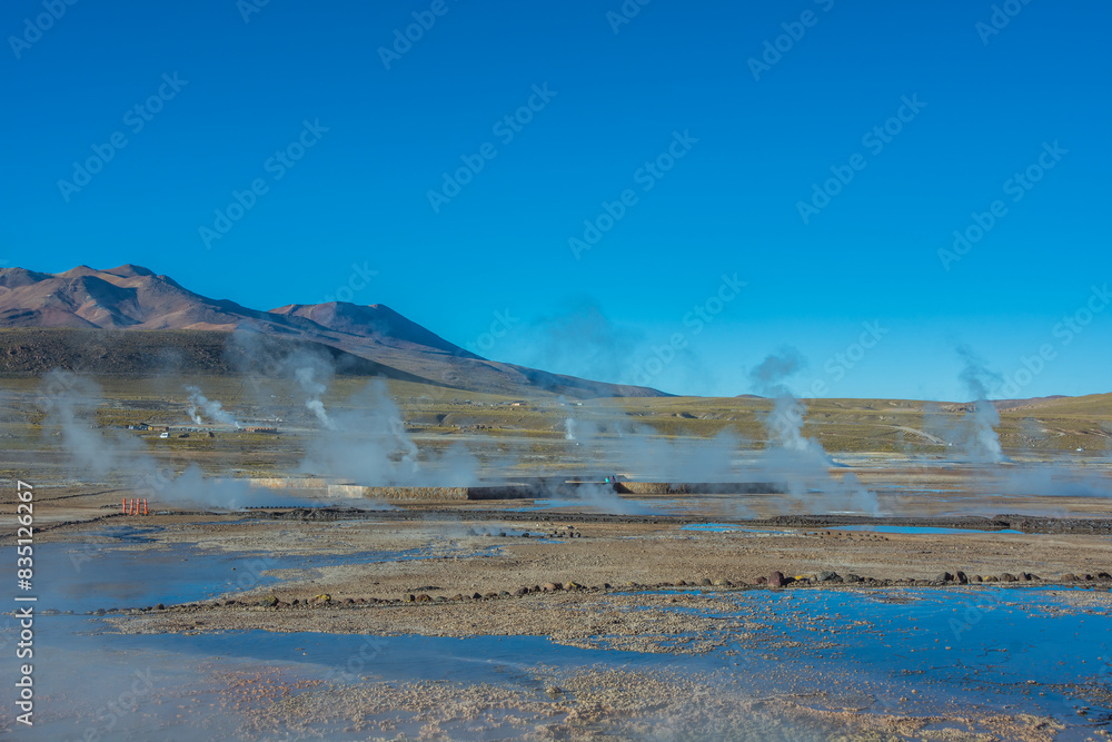View of Geysers del Tatio at Atacama Desert - Atacama, Chile View of Geysers del Tatio at Atacama Desert - Atacama, Chile