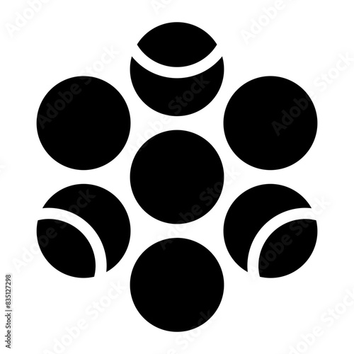 chocolate dragees glyph icon