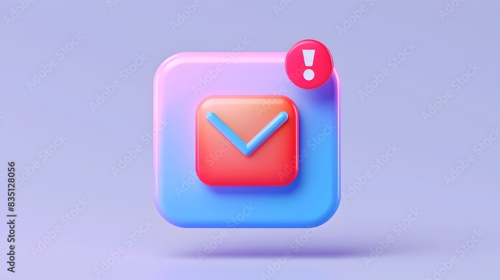 Unread Digital Message Notification Icon Unread Digital Message Notification Icon