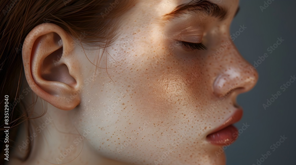 Obraz premium Detailed Human Skin Texture for Striking TV Advertising