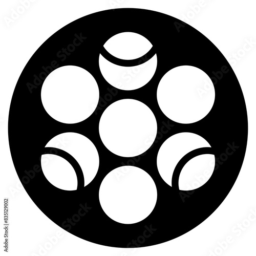 chocolate dragees glyph icon