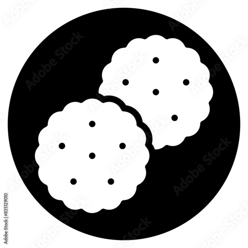 Cracker glyph icon