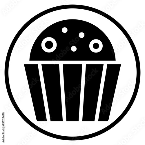 muffin glyph icon