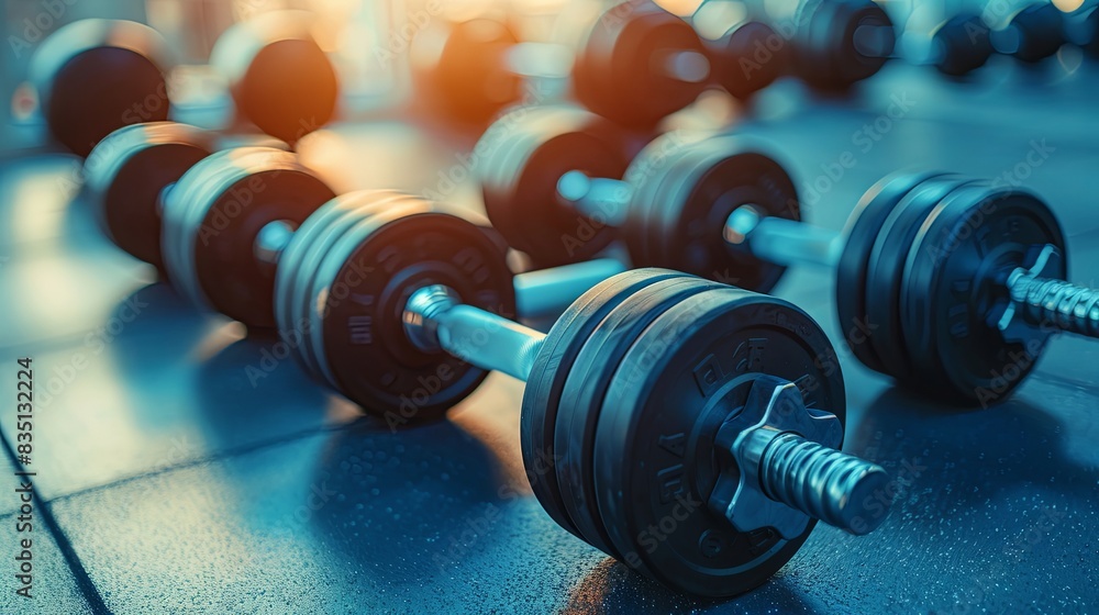Close up dumbbells. Diet Health Plan. Nutrition start up workout planing. Sport exercise equipment workout gym. Healthy Lifestyle Concept,copy space for banner Close up dumbbells. Diet Health Plan. Nutrition start up workout planing. Sport exercise equipment workout gym. Healthy Lifestyle Concept,copy space for banner