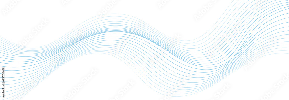 Modern vector background with blue wavy lines. Modern vector background with blue wavy lines.